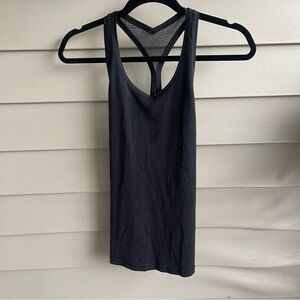 Lululemon Black Racerback Tank‎ Top Womens 4 Running Athletic